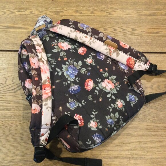 Black Floral/Pink Floral Heritage Mid-Volume Backpack - Picture 7 of 12